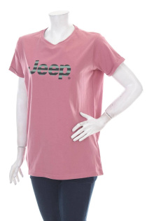 Jeep Γυναικείο T-shirt σε Ροζ